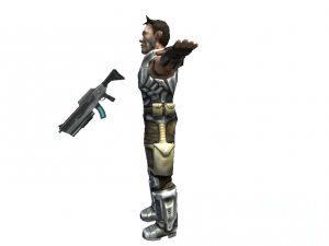 character male artur human mercenary rigged 55 animations 3D Model