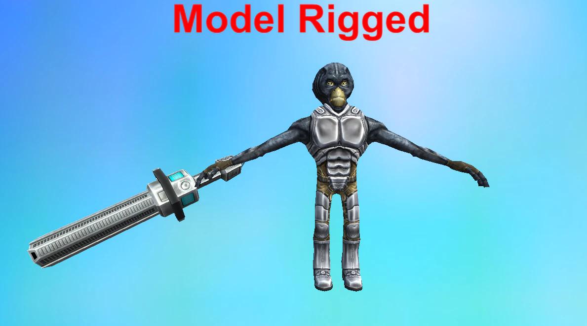 alien infantery troper war fps character 3D Model .c4d .max .obj .3ds .fbx .stl .blend 