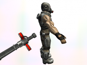 pirate lieutenant human mercenary war rigged 27 animations Modelo 3D