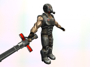 pirate lieutenant human mercenary war rigged 27 animations Modelo 3D