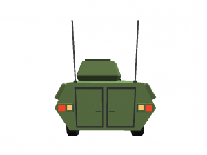 tank cartoon toon militar low poly 3d war green Modello 3D