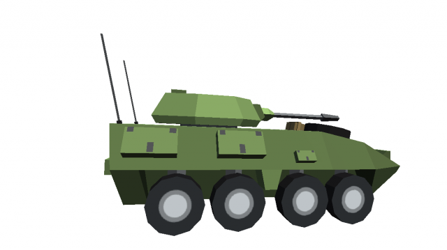 tank cartoon toon militar low poly 3d war green Modello 3D .c4d .max .obj .3ds .fbx .stl .blend 