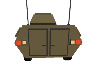 tank cartoon toon militar low poly 3d war coffee 3D Model