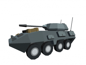 tank cartoon toon militar low poly 3d war gray 3D मॉडल