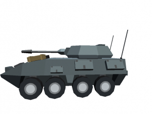 tank cartoon toon militar low poly 3d war gray 3D मॉडल