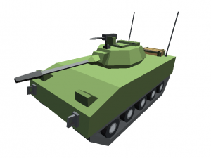 tank cartoon toon militar low poly 3d war t-90 Modèle 3D