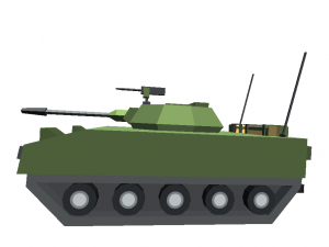 tank cartoon toon militar low poly 3d war t-90 Modèle 3D