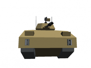 tank cartoon toon militar low poly 3d war t-90 coffee Modello 3D