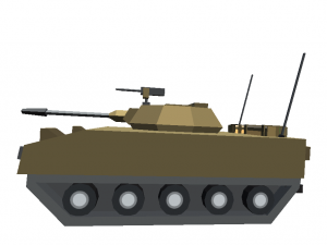 tank cartoon toon militar low poly 3d war t-90 coffee Modello 3D