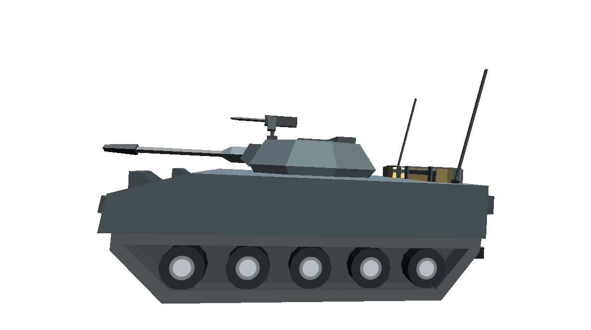tank cartoon toon militar low poly 3d war gray 3D Model in Tank 3DExport