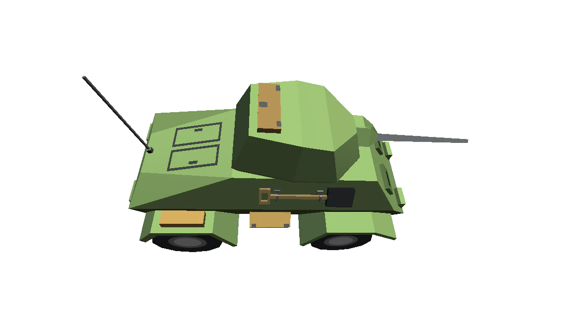 坦克卡通卡通军事低聚 3d 战争 m1 艾布拉姆绿色 3D 模型 .c4d .max .obj .3ds .fbx .stl .blend 