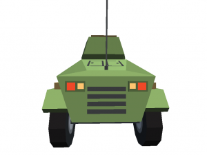 tank cartoon toon militar low poly 3d war m1 abram green 3D Model