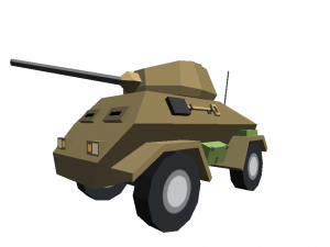 tank cartoon toon militar low poly 3d war m1 abram coffee 3D Модель
