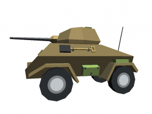 tank cartoon toon militar low poly 3d war m1 abram coffee 3D Модель