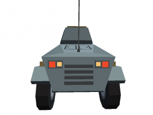 tank cartoon toon militar low poly 3d war m1 abram gray 3D Модель