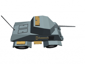 tank cartoon toon militar low poly 3d war m1 abram gray 3D Модель