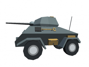 tank cartoon toon militar low poly 3d war m1 abram gray 3D Модель