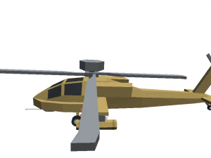helicopter cartoon toon militar low poly 3d war f31 gcofee 3D Model