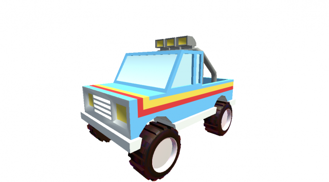 car vehicle cartoon toon for games Modèle 3D .c4d .max .obj .3ds .fbx .stl .blend 