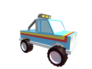car vehicle cartoon toon for games Modèle 3D