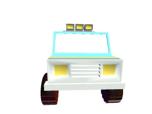 car vehicle cartoon toon for games 3D Model