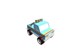 car vehicle cartoon toon for games Modèle 3D