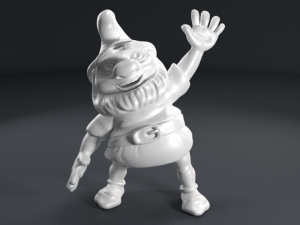 smiling gnome 3D 프린트 모델