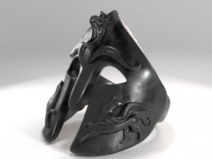 3d griffin helmet ring Model do druku 3D