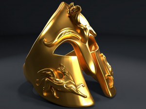 3d griffin helmet ring 3Dプリントモデル