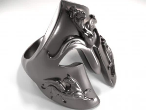 3d griffin helmet ring 3D Print Model