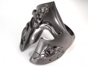 3d griffin helmet ring 3D Print Model