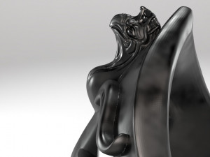 3d griffin helmet ring 3Dプリントモデル