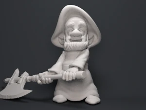 gnome with an ax 3D Print Model