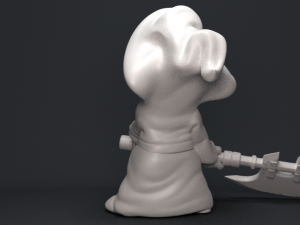 gnome with an ax 3D Print Model