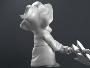 gnome with an ax 3D Print Model