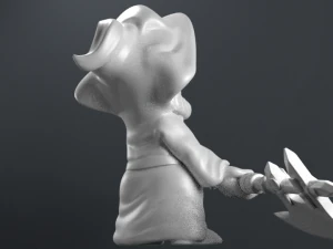 gnome with an ax 3D Print Model