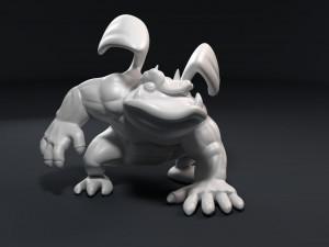 funny athletic gargoyle Modelo de impresión 3D
