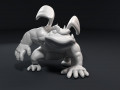 Funny athletic gargoyle 3D Model