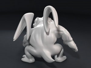funny athletic gargoyle 3D 打印模型