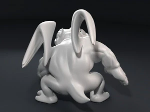 funny athletic gargoyle 3D Print Model