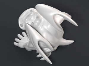 funny athletic gargoyle 3D 打印模型