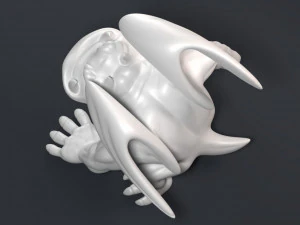 funny athletic gargoyle 3D Print Model