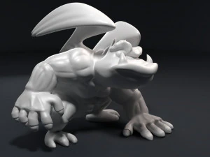 funny athletic gargoyle 3D Print Model