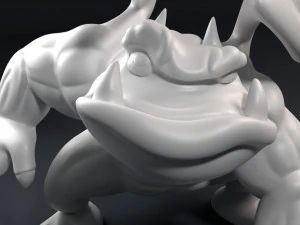 funny athletic gargoyle 3D Print Model