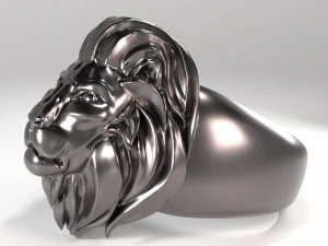 lion ring for 3d printing model 3D Print Model