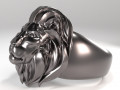Lion ring for 3d printing model Modello 3D