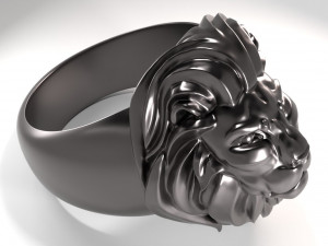 lion ring for 3d printing model Model Cetak 3D