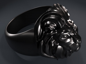 lion ring for 3d printing model Model Cetak 3D