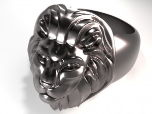 lion ring for 3d printing model Model Cetak 3D