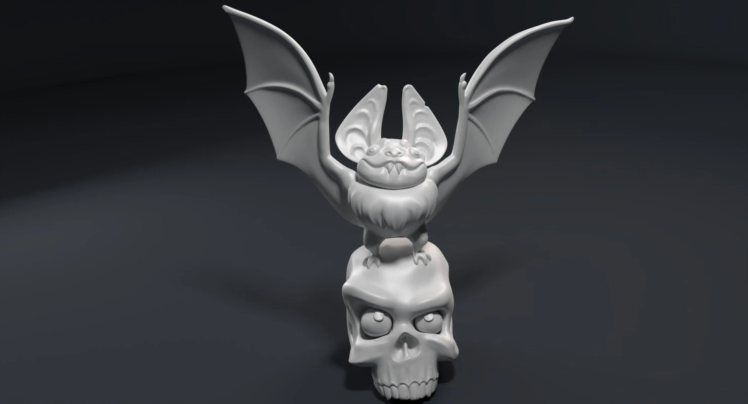 sculpture of a funny vampire 3D Print Model .c4d .max .obj .3ds .fbx .stl .blend 